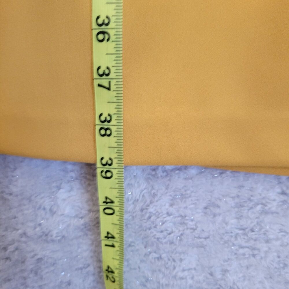 Calvin Klein Starburst Sheath Dress Women Size 12 Ochre Yellow Sleeveless Office - Picture 5 of 7